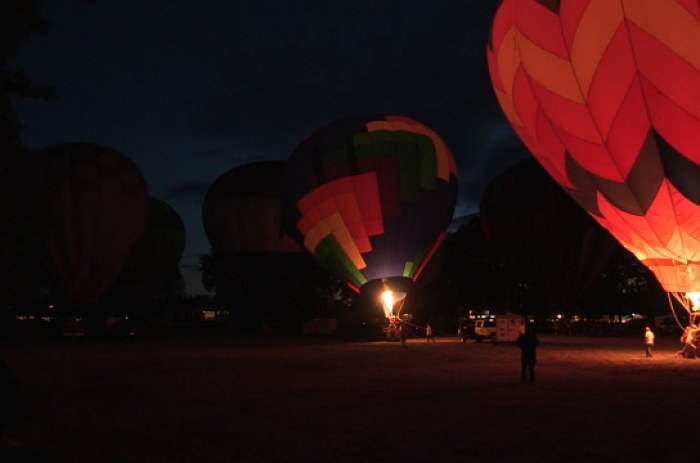 2013 Art Air Festival Night Glow Time Lapse